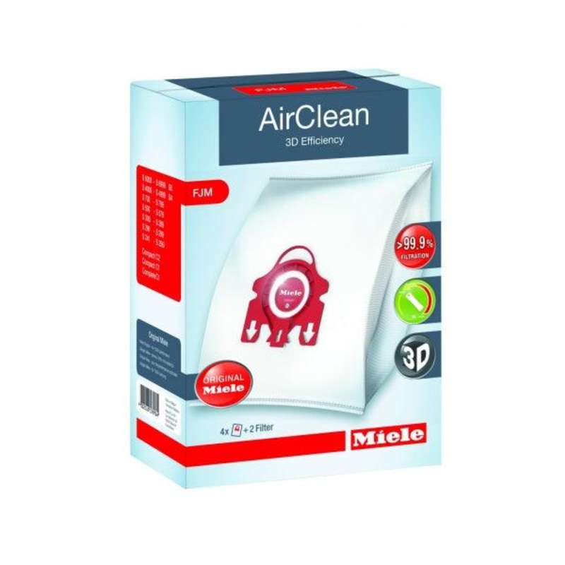Miele AirClean 3D Efficiency Vacuum FilterBags (Type FJM)